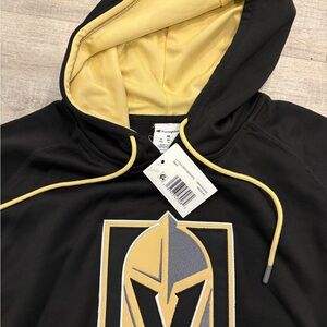 Champion Black and Gold Graphic Hoodie
